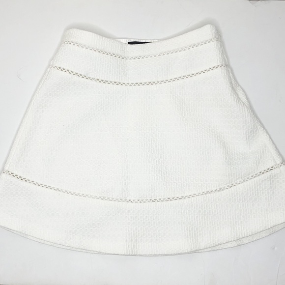 Banana Republic white jacquard skirt NWOT 0 - Picture 5 of 8